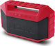 ION Audio Plunge Waterproof Bluetooth Speaker 20W with Battery Life up to 20 hours Red
