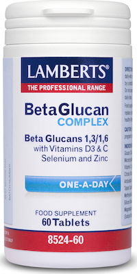 Lamberts Beta Glucan Complex Vitamin für Unterstützung des Immunsystems 60 Registerkarten