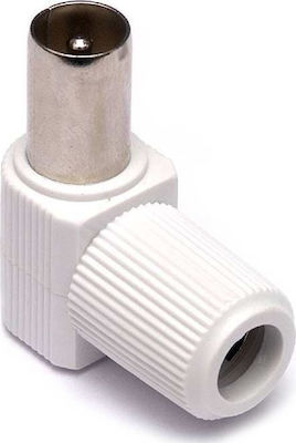 Alcad Plug Coaxial male Whitr (61978)