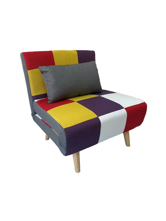 Elize Two-Seater Couch Bed Multicolour 165x80x84 cm