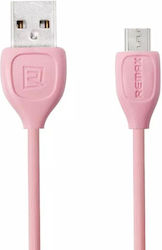 Remax Lesu RC-050m Regulär USB 2.0 auf Micro-USB-Kabel Rosa 1m 1Stück