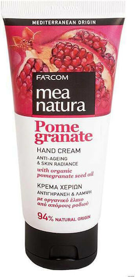 Farcom Mea Natura Pomegranate Ενυδατική & Αντιγηραντική Κρέμα Χεριών 100ml