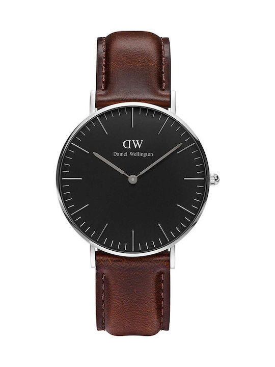 Daniel Wellington Classic Bristol Ρολόι Μπαταρίας με Δερμάτινο Λουράκι