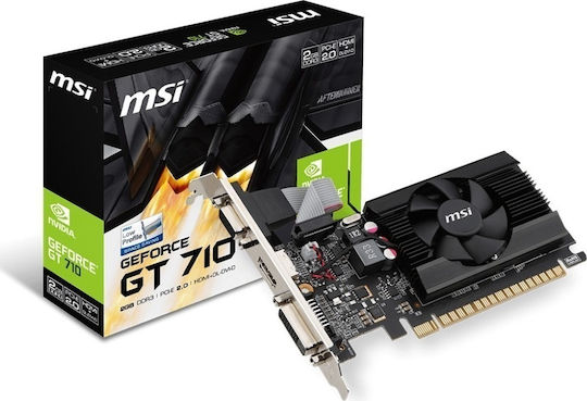 MSI GeForce GT 710 2GB GDDR3 Graphics Card