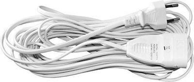 Adeleq Extension Cable Cord 2x0.75mm²/10m White