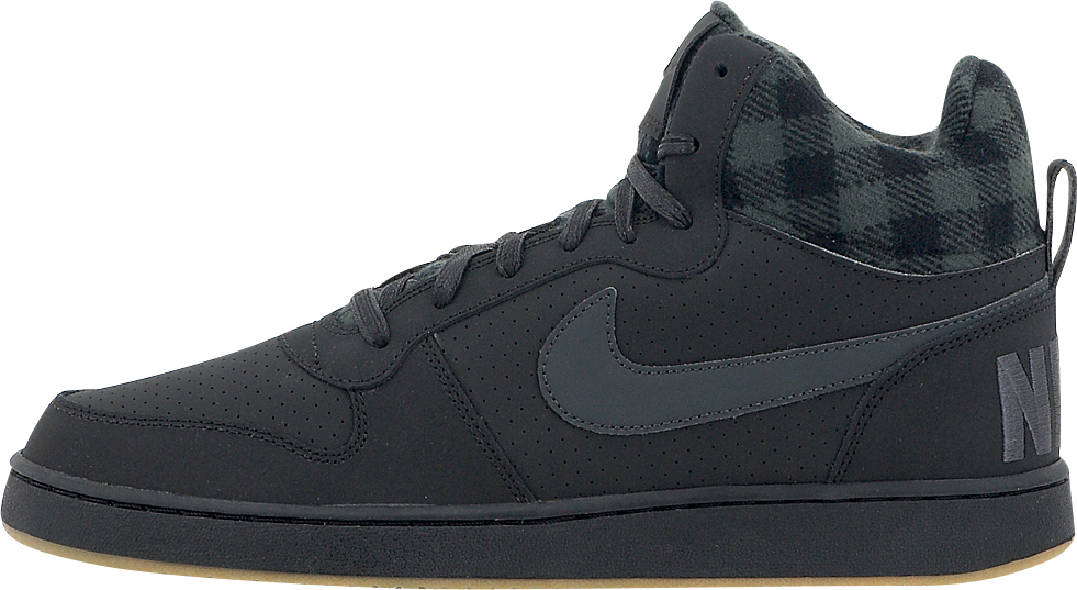 Chaussures NIKE - Court Borough Mid Prem 844884 007 Black/Black/Sail - Sneakers - Chaussures 