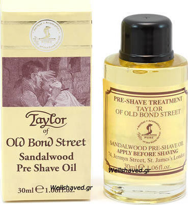 Taylor of Old Bond Street Sandalwood Масло за преди Бръсненето 30мл