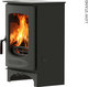 Charnwood C-eight Holzofen Luftheizung Schwarze