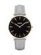 Cluse La Boheme Women's Watch with Gray Leather Strap