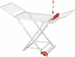 Ankor Plastic Folding Floor Clothes Drying Rack with Hanging Length 20m