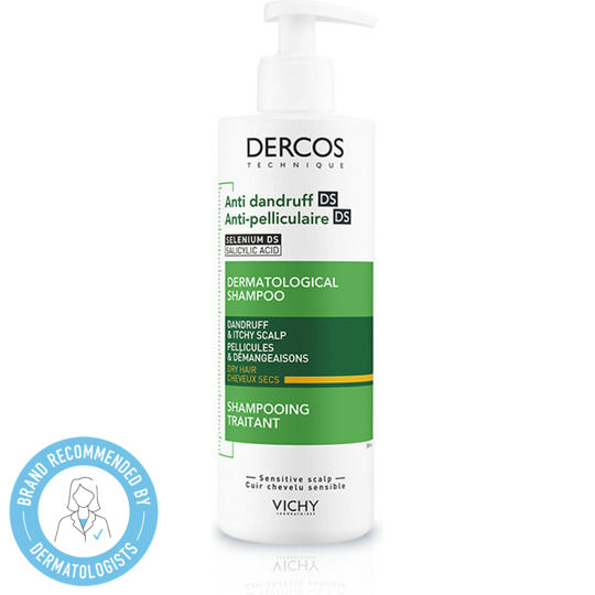 Vichy Dercos Anti Dandruff DS Σαμπουάν κατά της Πιτυρίδας για Ξηρά Μαλλιά Μαλλιά 390ml