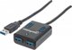 Manhattan IUSB3-HUB4-BK USB 3.0 Hub with 4 Ports with USB-A Connection