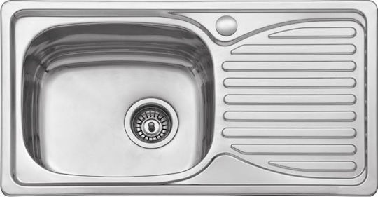 Karag BL 905 Ένθετος Inox Σατινέ Μ78xΠ43cm Ασημί