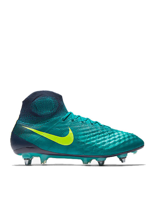 Nike Magista Obra II SG Pro Ποδοσφαιρικά Παπούτσια με Τάπες Πράσινα