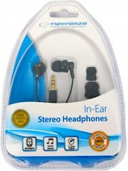 Esperanza Ακουστικά Ψείρες In Ear EH124 Μαύρα