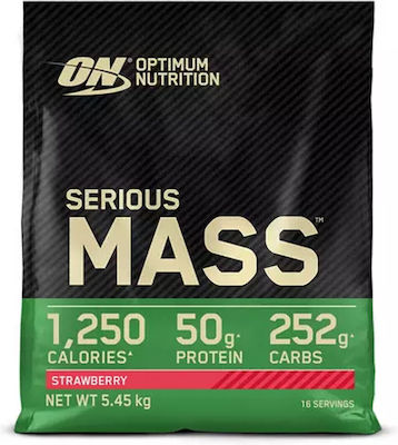 Optimum Nutrition Serious Mass με Γεύση Φράουλα 5.455kg