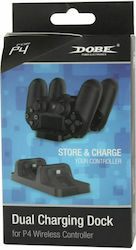 Dobe PS4 Dual Charging Station with Dock Port Charging Station Black