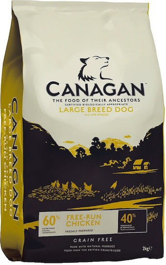 Canagan Free Run Chicken Large 12kg Ξηρά Τροφή Σκύλων Μεγαλόσωμων Φυλών χωρίς Σιτηρά με Κοτόπουλο