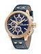 TW Steel Ceo Adesso Watch Chronograph Battery with Blue Leather Strap