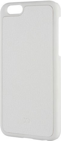 Xqisit Iplate Leather Iphone 6 Back Cover Δερματίνης Λευκό (iPhone 6/6s)