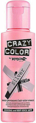 Crazy Color Semi-Permanent Temporary Dye 27 Silver 100ml 15gr