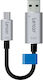 Lexar Jumpdrive C20m 64GB USB 3.0 Stick με σύνδεση USB-A & micro USB-B Ασημί