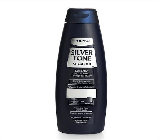 Farcom Silver Tone Σαμπουάν Διατήρησης Χρώματος & Λάμψης για Όλους τους Τύπους Μαλλιών 300ml
