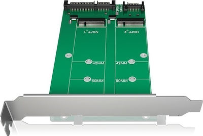 RaidSonic Icybox IB-CVB512-S M.2 SATA to SATA III Converter Card (60006)