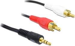 DeLock 3,5 mm Stecker-RCA-Stecker Kabel 1,5m