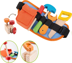 Joueco Work Belt with Wooden Tools for 3+ Years