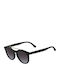 Lacoste Women's Sunglasses with Black Plastic Frame and Black Lens L821S-001