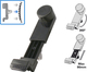 Ksix Air Vent Car Mount with Adjustable Hooks Black