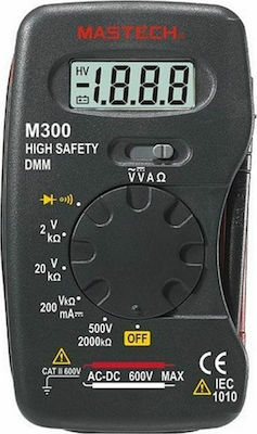 Mastech M300C Digital Pocket Multimeter with Buzzer with Measurement AC / DC / Resistor 01.033.0026