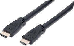 Manhattan Кабел HDMI 2.0 HDMI Мъжки - HDMI Мъжки 10м Черен