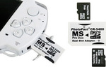 Memory Stick Pro Duo Adapter To Dual micro SD PSP