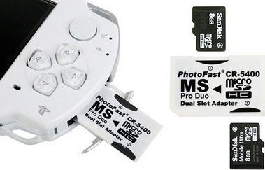 Sony Memory Stick Pro Duo Adapter To Dual micro SD Μετατροπέας male σε female 1τμχ