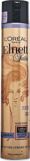 L'Oreal Paris Elnett Satin Lumiere Hair Lacquer For Strong Hold 400ml