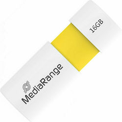 MediaRange 16GB USB 2.0 Stick Κίτρινο