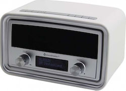 Soundmaster UR190WE Tabletop Digital Clock with Alarm & Radio UR190WE