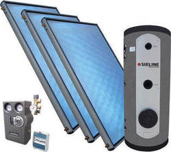 Sieline HW Erzwungene Zirkulation Wassererwärmungssysteme 300Es/6m² Glas mit zwei Lichtmaschinen Dreifache Energie