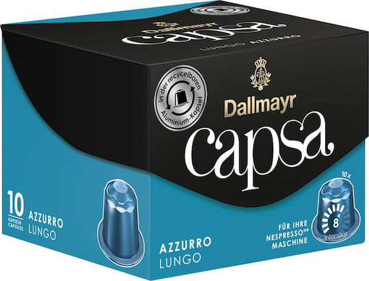 Dallmayr Κάψουλες Espresso Capsa lungo Azzurro Συμβατές με Μηχανή Nespresso 10caps