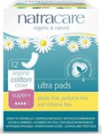 Natracare Ultra Super+ Χωρίς Φτερά Σερβιέτες για Αυξημένη Ροή 4 Σταγόνες 12τμχ