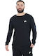 Nike Sportswear Club Men's Long Sleeve Blouse Black