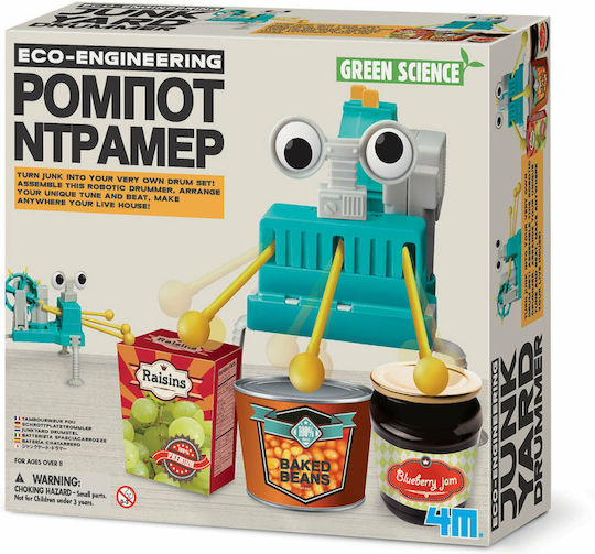 4M Ρομπότ Ντράμερ STEM Educational Game Robotics for 8+ Years Old