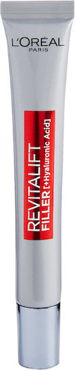 L'Oreal Paris Revitalift Filler Κρέμα Ματιών για Ενυδάτωση , Αντιγήρανση & Σακούλες 15ml