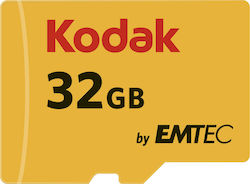 Kodak microSDHC 32GB Clasa 10 U1 V10 A1 UHS-I cu adaptor