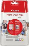 Canon CLI-571XL Pachet foto cu 4 cartușe de cerneală pentru imprimante InkJet Negru / Galben / Cyan / Magenta (0332C005)