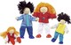 Goki Family Set of Wooden Dolls for Dollhouse