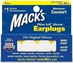 Mack's Mack's Silicone Earplugs Pilow Soft 2 Pairs Silicone Earplugs 4 Pieces