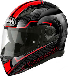 Airoh Movement S Faster Full Face Helmet with Pinlock and Sun Visor DOT / ECE 22.05 Red Gloss MVSFS55